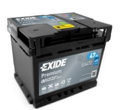 Exide Premium EA472 akumulator, 47 Ah, D+, 450 A(EN), 207 x 175 x 175 mm