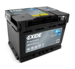 Exide Premium EA612 akumulator, 61 Ah, D+, 600 A(EN), 242 x 175 x 175 mm