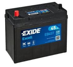 Excell EB457 akumulator, 45 Ah, L+, 330 A(EN), 237 x 127 x 227 mm