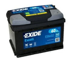 Excell EB602 akumulator, 60 Ah, D+, 540 A(EN), 242 x 175 x 175 mm