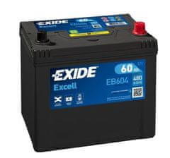 Exide Excell EB604 akumulator, 60 Ah, D+, 480 A(EN), 230 x 173 x 222 mm