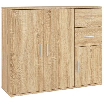 Vidaxl Komoda 91x29,5x75 cm inženirski les
