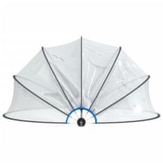 Vidaxl Kupola za bazen okrogla 467x234 cm PVC