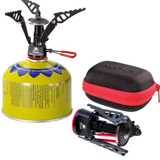 shumee Najlažja turistična peč na plinske kartuše (ventil ali navoj) SPARK 80gram 2,6kW