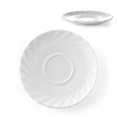 Arcoroc Podstavek za skodelico za kavo in čaj Arcoroc TRIANON 220 ml, komplet 6 kosov - Hendi D6925