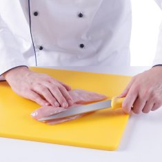 NEW HACCP nož za filetiranje perutnine 300 mm - rumen - HENDI 842539