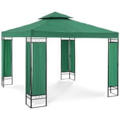 NEW Vrtni paviljon gazebo zložljiv šotor 3 x 3 x 2,6 m zelen