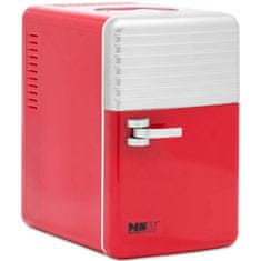 NEW Mini avtomobilski sobni hladilnik s funkcijo ogrevanja 12 / 240 V 6 l - rdeč