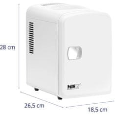 NEW Mini hladilnik za avto s funkcijo ogrevanja 12 / 240 V 4 l - bela