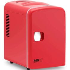 MSW Mini hladilnik za avto s funkcijo ogrevanja 12 / 240 V 4 l - rdeč