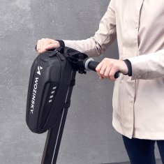 WOZINSKY Vodoodporna torba na kierownicę hulajnogi torba na hulajnogę 3 l czarna