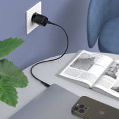 Choetech GaN USB tip C PD 30W črni omrežni polnilnik