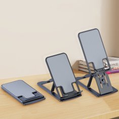 Choetech Sklopljiva podstavka za telefon, pametni telefon ali tablico, siva