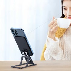 Choetech Sklopljiva podstavka za telefon, pametni telefon ali tablico, siva