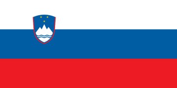 Slovenija zastava 300x100 cm - vertikalna