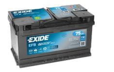 Exide EFB EL752 akumulator, 75 Ah, D+, 730 A(EN), 315 x 175 x 175 mm