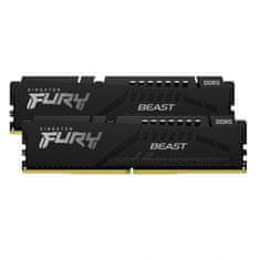 Kingston FURY Beast Black RAM pomnilnik, 32 GB, 5600MT/s, DDR5, CL36, DIMM, 2 kos (KF556C36BBEK2-32)