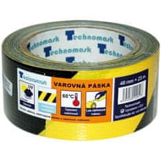 Ostatní Samolepilni opozorilni trak iz PVC, 48 mm x 22 m, črno-rumene barve
