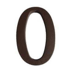 Walteco Številka "0", 180 mm, rjava plastika