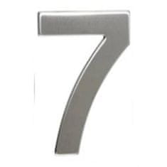 Številka "7", 50 mm, samolepilna, iz nerjavečega jekla