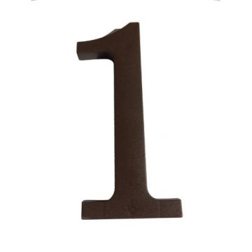 Walteco Številka "1", 180 mm, rjava plastika