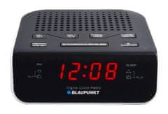 Blaupunkt Blaupunkt CR5WH radiokradio z alarmom, črn-bela barva, 20 prednastavljenih postaj, funkcija dremeža, kompaktne dimenzije.
