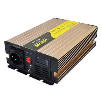 ROGERELE Sinusni pretvornik napetosti REP1000-24, 1000W, 24V, USB priključek