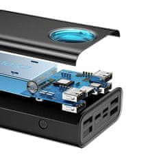 BASEUS powerbank Amblight 30000mAh, 4xUSB, USB-C, 65W (črna)