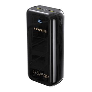 Pisen BL-D99LS 30000mAh 22,5W Powerbank (črna)
