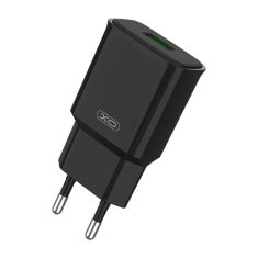 XO omrežni polnilec l92d, 1x usb, 18w, qc 3.0 (črn)
