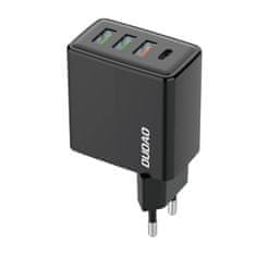 DUDAO A5HEU omrežni polnilec 3x USB + USB-C, PD 20W (črn)