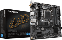 Gigabyte B760M DS3H AX osnovna plošča, DDR4, DDR4, SATA3, USB3.2Gen2, DP, WiFi, LGA1700, mATX