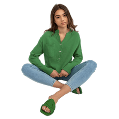 Och Bella Zelena ženska bluza ohlapnega kroja OCH BELLA TW-KS-BI-1144.07_397739 S
