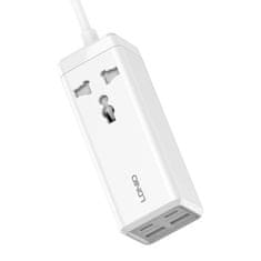 LDNIO Napajalnik z 1 AC vtičnico, 2x USB, 2x USB-C LDNIO SC1418, EU/US, 2500 W (bela)