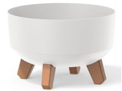 nabbi Plastični sadilnik na nogah DGRL240L 23,5 cm - bel