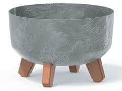 nabbi Plastični sadilnik na nogah DGRL240LE 23,5 cm - sivi beton