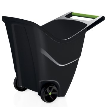 nabbi Plastični vrtni voziček IWO85C 85 l - črn
