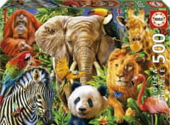 Educa Sestavljanka Kolaž divjih živali 500 kosov