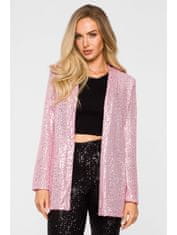 Made of Emotion Ženski blazer Meeno M724 pudrasto roza XL