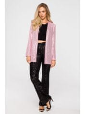 Made of Emotion Ženski blazer Meeno M724 pudrasto roza XL