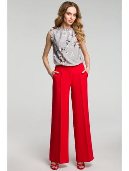 Made of Emotion Ženske hlače culottes Soni M378 rdeča