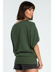 BeWear Ženska bluza Pangi B079 vojaško zelena XXL/3XL