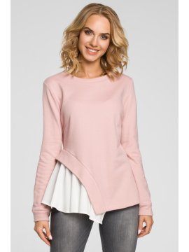 Made of Emotion Ženska bluza Pango M333 pudrasto roza