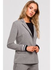 Made of Emotion Ženski blazer Passang M459 siva L