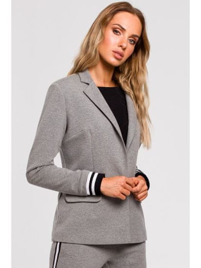 Made of Emotion Ženski blazer Passang M459 siva