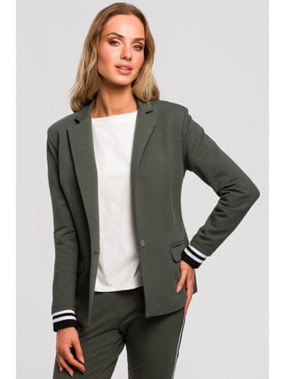 Made of Emotion Ženski blazer Passang M459 vojaško zelena