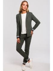 Made of Emotion Ženski blazer Passang M459 vojaško zelena L
