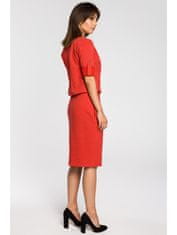 BeWear Ženska mini obleka Yi B056 rdeča L