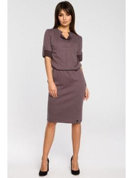 BeWear Ženska mini obleka Yi B056 rjava