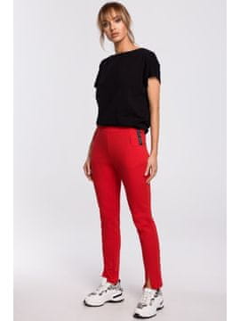 Made of Emotion Ženske trenirke Mana M493 rdeča